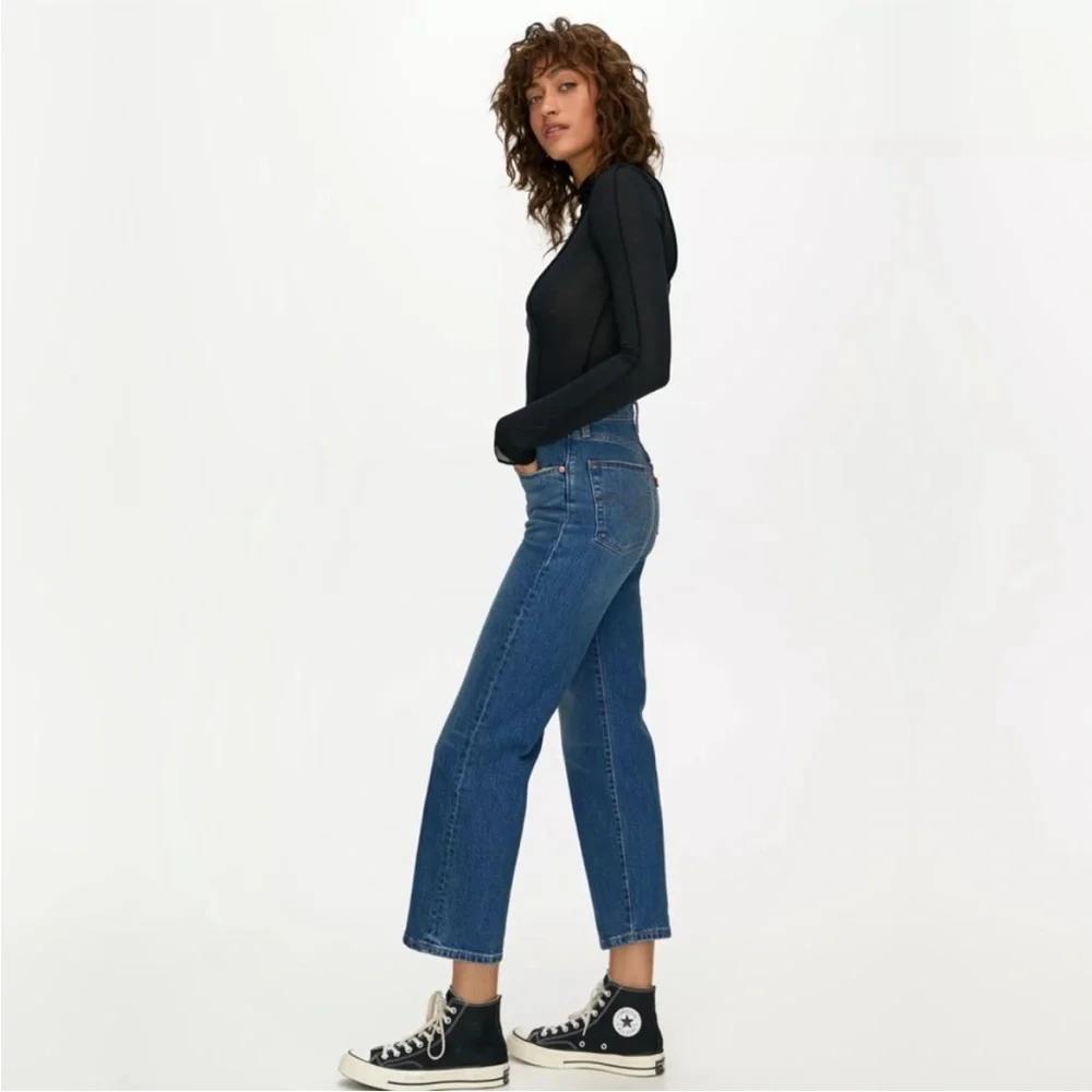 High Rise Blue Jeans - Picture 2 of 12